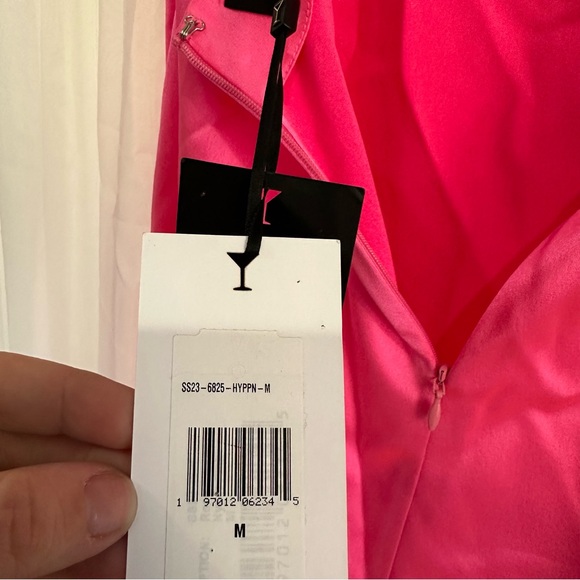 NEW Retrofete Rosa Corset Drape Maxi Dress NWT Hyper Pink Revolve - Picture 10 of 11